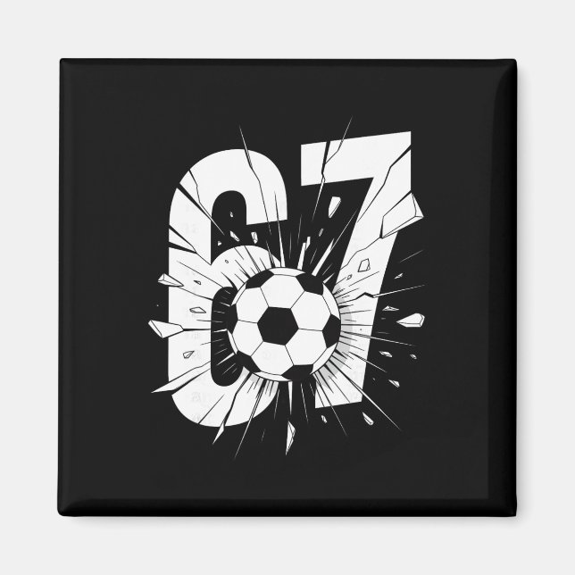Íman 67 Futebol Seis Sete 6 7 Meme 67 _2  (Frente)