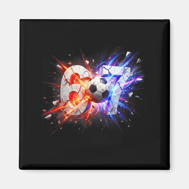 Íman 67 Futebol Six Seven 6 7 Meme 67  (Frente)