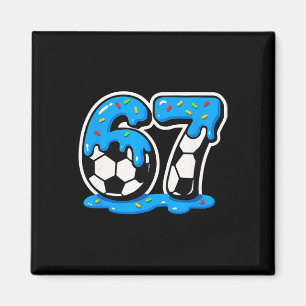 Íman 67 Futebol Sorvete Gotejamento Cérebro Podre Meme