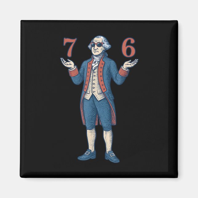 Íman 67 George Washington 7 6 Meme Seis Sete 6-7 4º De (Frente)