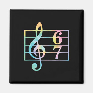 Íman 67 Gíria de Meme de Música Professor de Música Eng