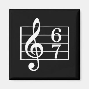 Íman 67 Gíria de Meme de Música Seis Sete Professor de