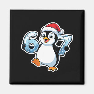 Íman 67 Gorro de Natal de Pinguim do Papai Noel Anivers