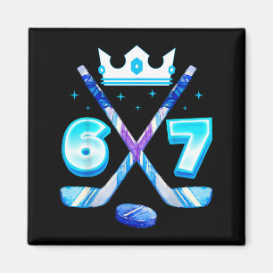 Íman 67 Gotejamento de Hockey Engraçado Meme de Gelo Nú