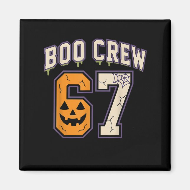 Íman 67 Halloween Boo Crew Srts Jersey Brainrot Meme Si (Frente)