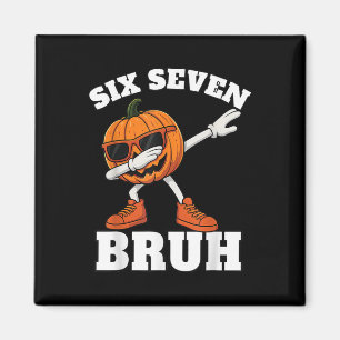 Íman 67 Halloween Divertido Seis Sete Bruh Meme Brainro