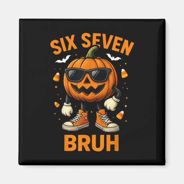 Íman 67 Halloween Divertido Seis Sete Meme Brainrot Abó (Frente)