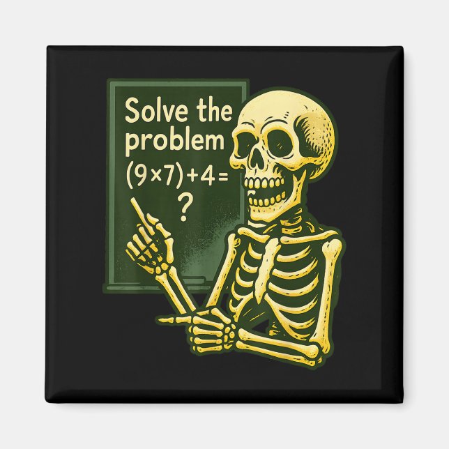Íman 67 Halloween Matemática Divertida Seis Sete Meme B (Frente)