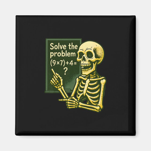 Íman 67 Halloween Matemática Divertida Seis Sete Meme B (Frente)