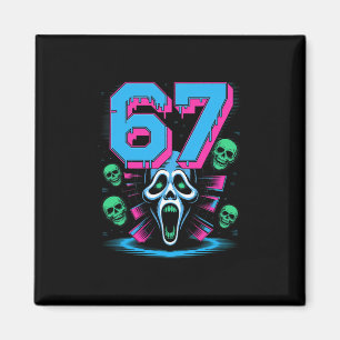Íman 67 Halloween Scp Horror Face Camisa Assustadora de