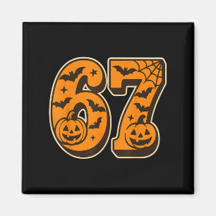 Íman 67 Halloween Seis Sete Brainrot Meme Meninos Crian