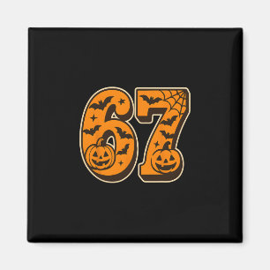 Íman 67 Halloween Seis Sete Brainrot Meme Meninos Crian