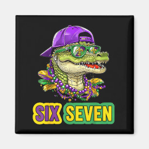 Íman 67 Mardigator Jacaré Carnaval de Mardi Gras Seis S