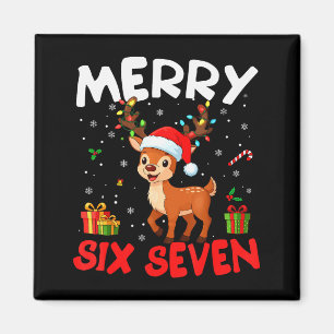 Íman 67 Meme Alegre Seis Sete Rena Natal Divertido W