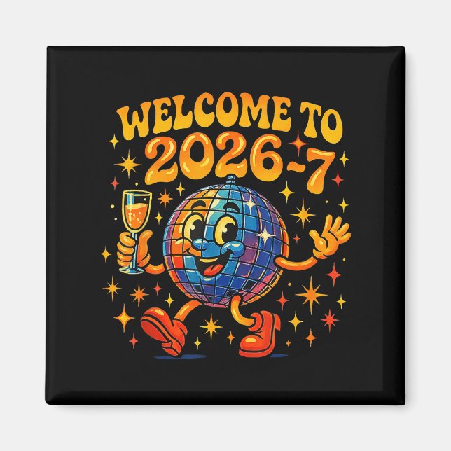 Íman 67 Meme Countdown Happy New Year Funny Drip Number (Frente)