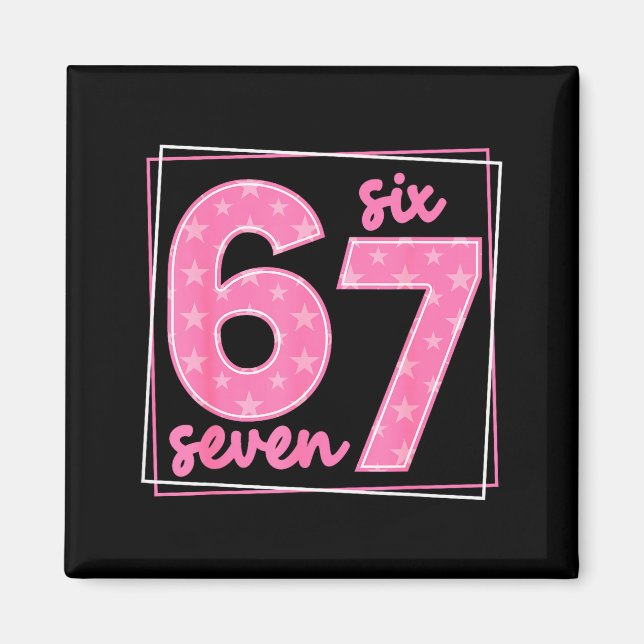 Íman 67 Meme de aniversário engraçado número 67  (Frente)