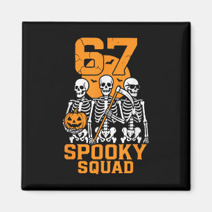 Íman 67 Meme de Halloween 6 7 Números Seis Sete Criança