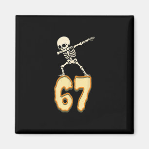 Íman 67 Meme de Halloween 6 7 Números Seis Sete Criança