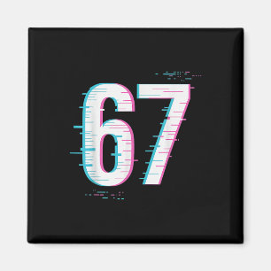Íman 67 Meme Glitch-core 67 Sinal Digital Ainda Carrega