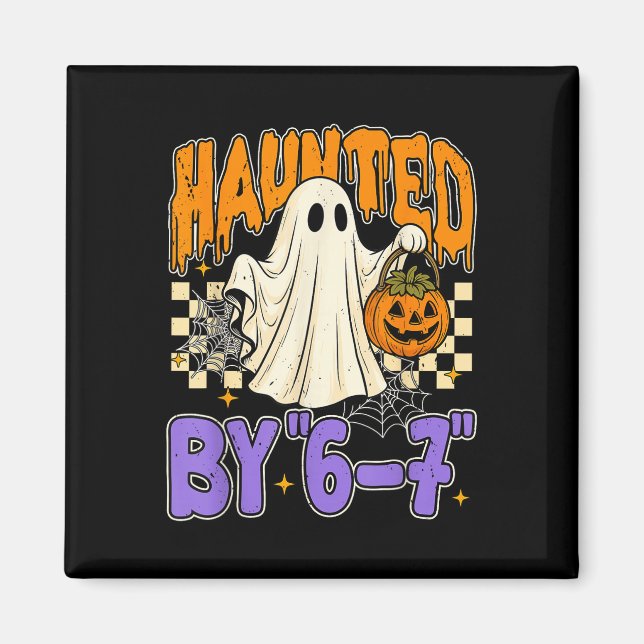 Íman 67 Meme Halloween Assombrado- Fantasma Engraçado E (Frente)