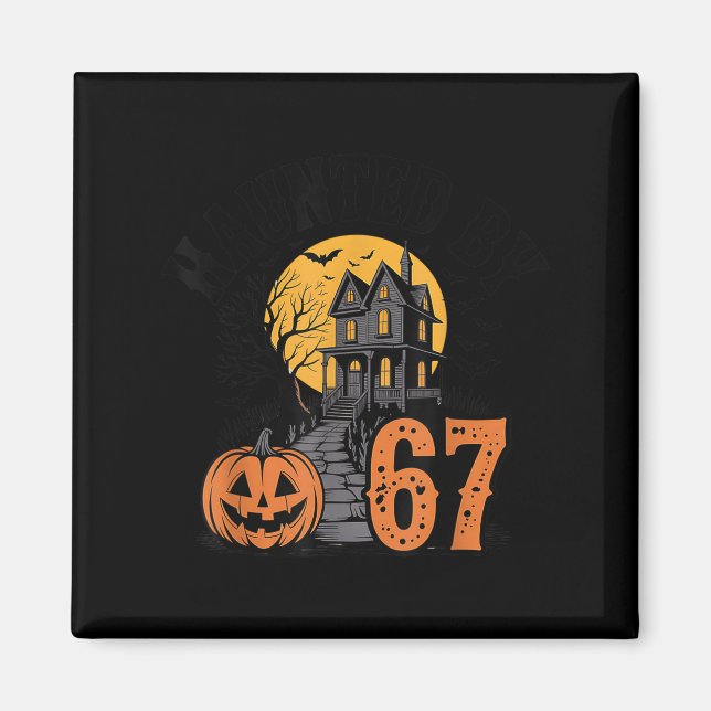 Íman 67 Meme Halloween Assombrado Soky - Six Seven Gera (Frente)