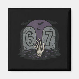 Íman 67 Meme Halloween Esqueleto Soky - Six Seven Geraç