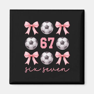 Íman 67 Meme Mãe de Futebol Irmã Coquette Arcos Rosa Me