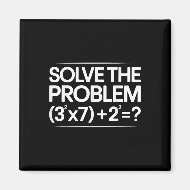 Íman 67 Meme Math Funny Six Seven Teacher Brainrot Joke (Frente)