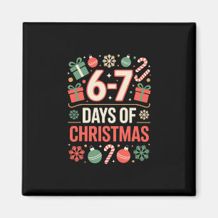 Íman 67 Meme Natal Férias Engraçado Seis Sete Geração A