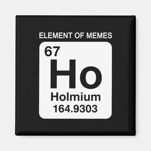 Íman 67 Meme Número Elemento Da Tabela Periódica De Mem (Frente)