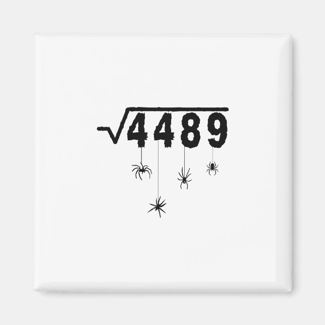 Íman 67 Meme Professor de Matemática 6 7 Aranhas de Hal (Frente)