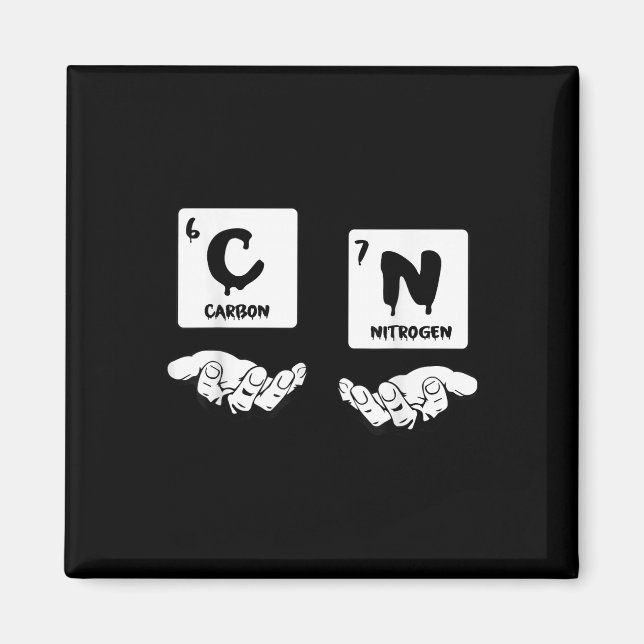 Íman 67 Meme Science Chemistry Nerd Periodic Table Humo (Frente)
