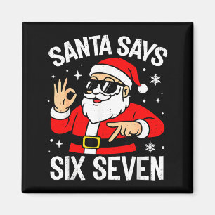 Íman 67 Meme Seis Sete Papai Noel Natal Divertido Gen Z