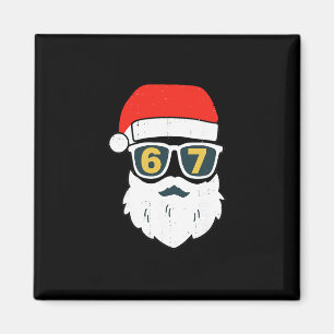 Íman 67 Meme Seis Sete Rosto do Papai Noel Crianças Hom
