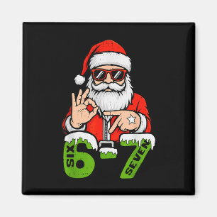 Íman 67 Meme Six Seven Papai Noel Natal Divertido Gen Z