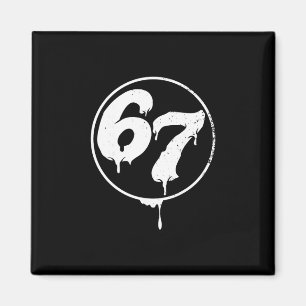 Íman 67 Meme Six Seven Urna Estilo Grafite