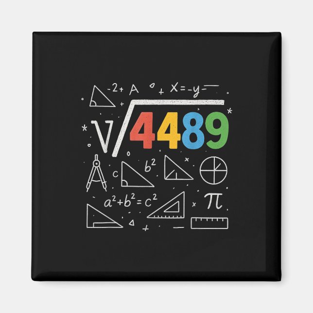 Íman 67 Meme Square Root 4489 Slang Six Seven Math Teac (Frente)