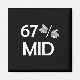 Íman 67% Mid Meme Mãos Tendência Divertida da Internet 