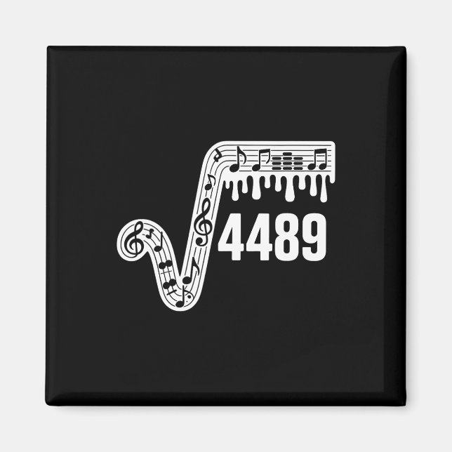 Íman 67 Music Drip Meme Square Root 4489 Slang Funny Ma (Frente)