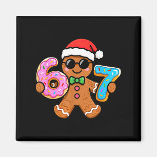 Íman 67 Natal Biscoito de Natal Six Seven Meme Geração