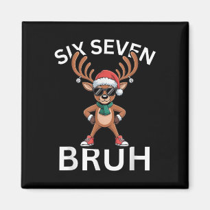 Íman 67 Natal Divertido Seis Sete Meme Brainrot Rena