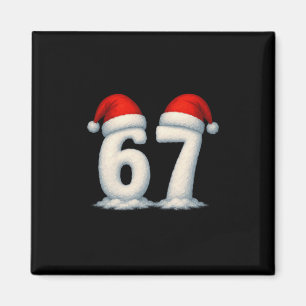 Íman 67 Natal Férias Neve Números 6 7 Meme Gen Alp