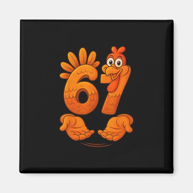 Íman 67 Peru Gobbler Engraçado Gen Alpha Meme Dia de Aç (Frente)