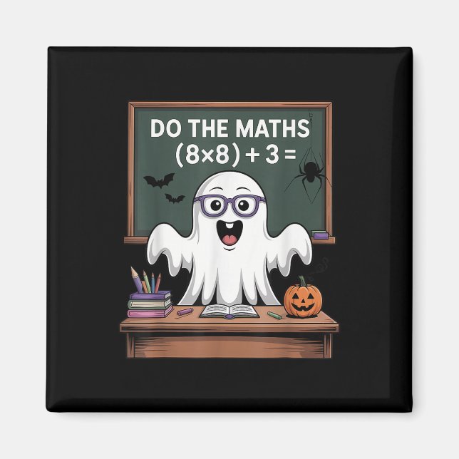 Íman 67 Professor Fantasma de Halloween Seis Sete Meme  (Frente)