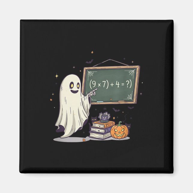 Íman 67 Professor Fantasma de Halloween Seis Sete Meme  (Frente)