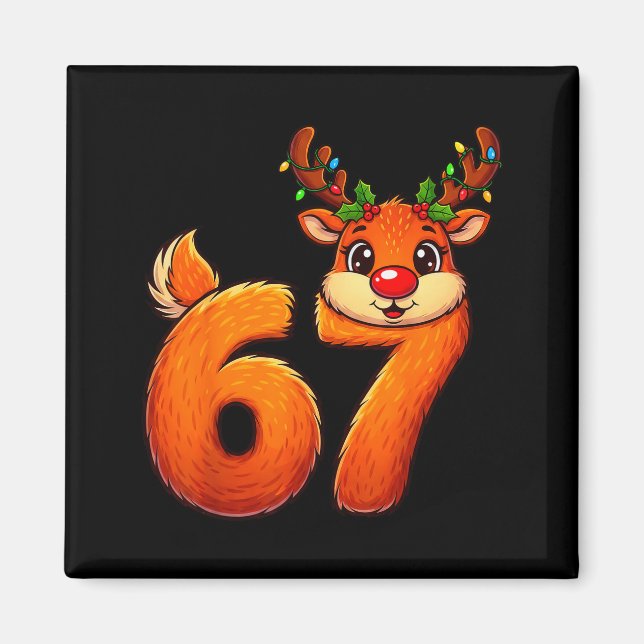 Íman 67 Roupas de Natal Engraçadas Rena Bruh Meme Mulhe (Frente)
