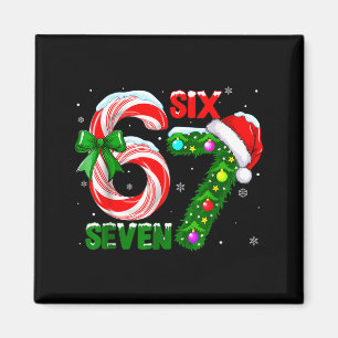 Íman 67 Seis Sete Bruh Natal Divertido 6 7 Meme Homens