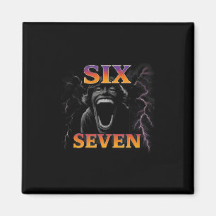 Íman 67 Seis Sete Contrabando 6 7 Design de Meme Engraç