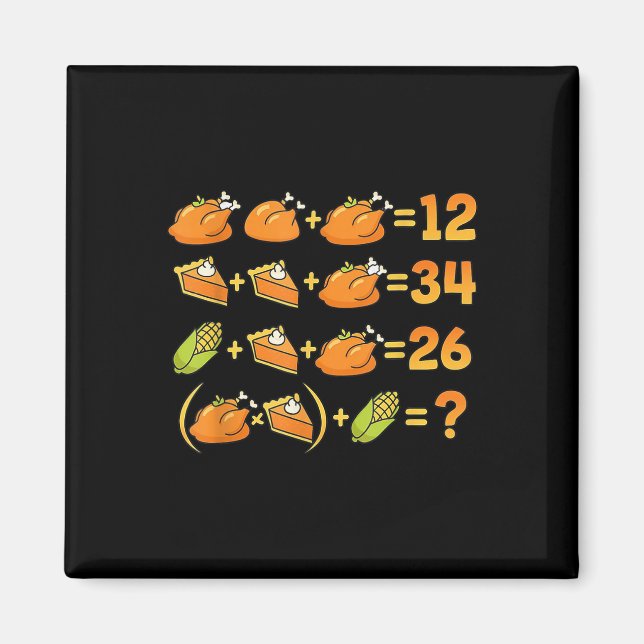 Íman 67 Seis Sete Meme Matemática Ação de Graças Equaçã (Frente)
