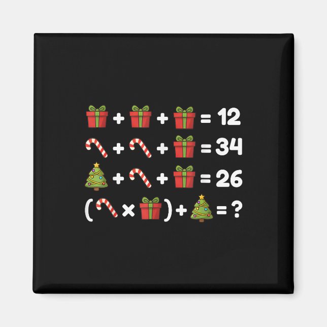 Íman 67 Seis Sete Meme Matemática Equação De Natal Lógi (Frente)